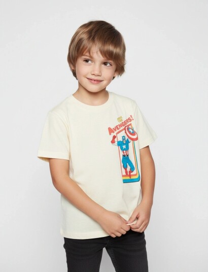 Marvel Tshirt   Cream   128