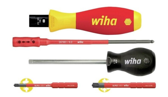Wiha 38074 Drejningsmoment-Skruetrækker-Sæt Vde 5 Dele 0.8 - 5 Nm Din En Iso 6789, Din En 60900