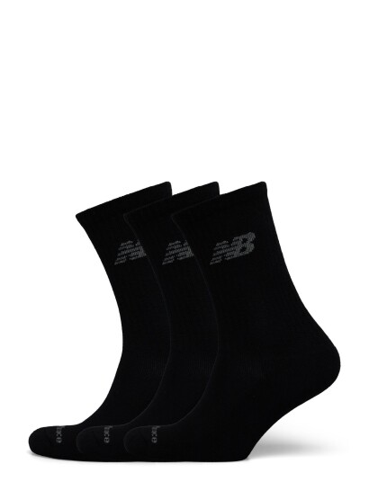New Balance Performance Basic Crew 3 Pack   Black   M