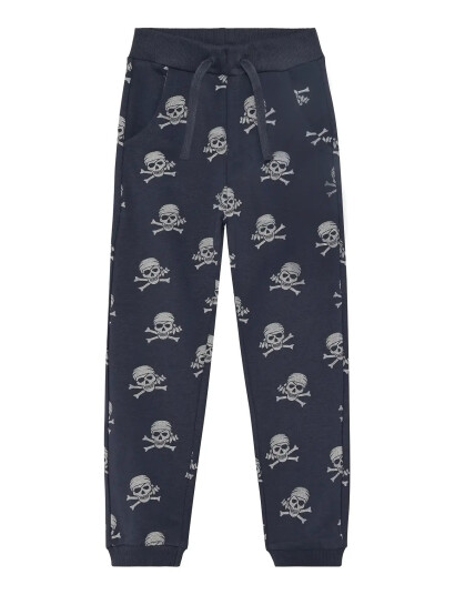Minymo Pants Sweat Aop Navy 116