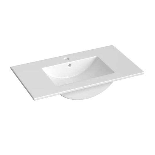 Korsbakken Saturn Heldekkende Hvit 80cm