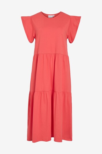 Vila Kjole viSummer S/S Midi Dress Rosa