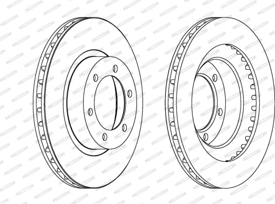 Bremseskive FERODO DDF1594C
