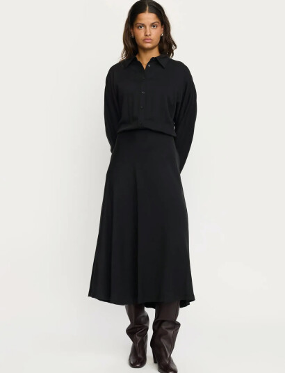 Soft Rebels Srstormy Midi Dress - Black - XS
