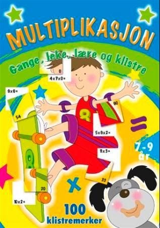 Multiplikasjon gange, leke, lære og klistre