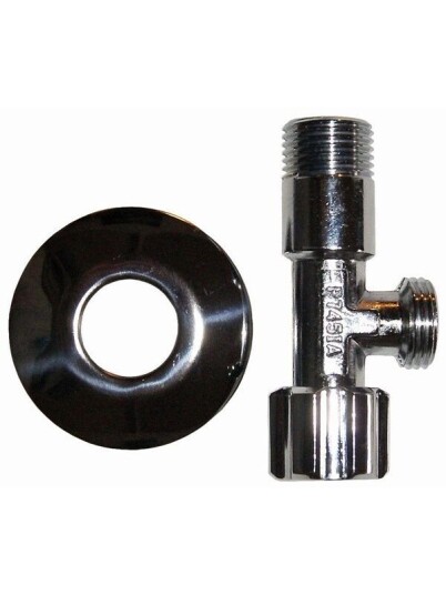 Megatherm Unite stop valve 12 x 38 with 77 mm rosette short version