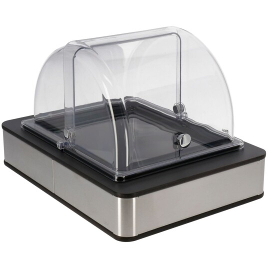 VEGA Buffetsystem komplett Fundale antrasitt melamin svart GN 1/2; Størrelse GN 1/2, 42.5x31.5x27.4 cm (LxBxH); Antrasitt/Transparent/Svart; Rektangulær