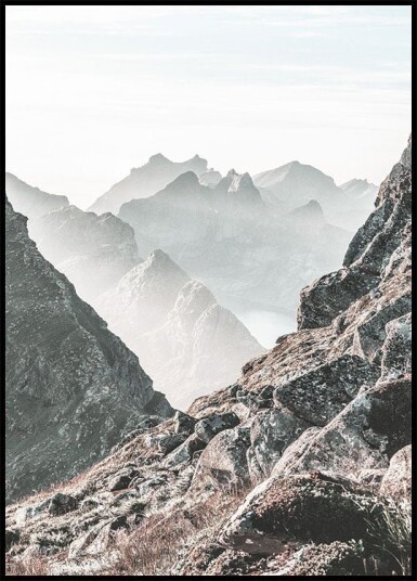 Majestic Mountain View Plakat Plakat / 30x40cm