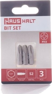 Bosch Skrutrekkerbits Ph3x25 Mm 3 Stk