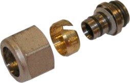 Tea Omløber Alu 16Mm 1/2 16Mm Til Tea Belagte Fordelerrør