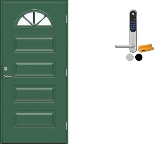 Ytterdør Swedoor Advance-Line Classic Händel med Yale Doorman Classic Home