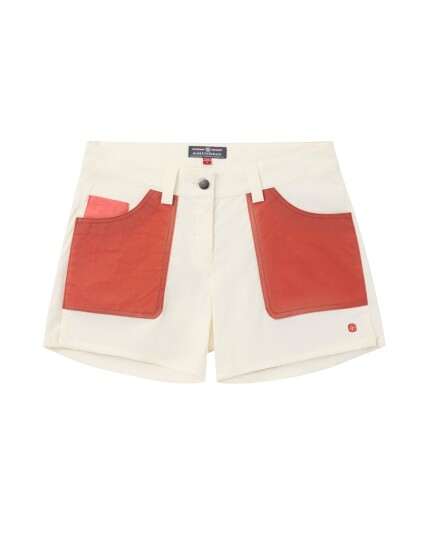 Amundsen Sports 5incher Field Shorts Dame Offwhite/Terra Red XL