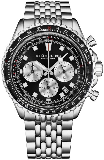 Stührling Original Herreklokke 1010.04 Monaco Race Way Sort/Stål