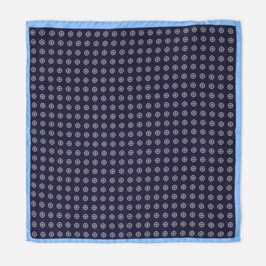 Ferner Jacobsen Hankys Silk - Blue Fabric Blå OS Ferner Jacobsen Hankys Silk - Blue Fabric Blå OS