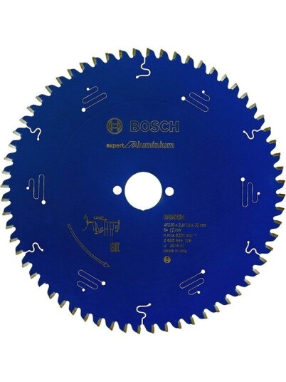 Bosch Circular Saw Blade 230 x 30 x 2.8 mm 64T Expert for Aluminium