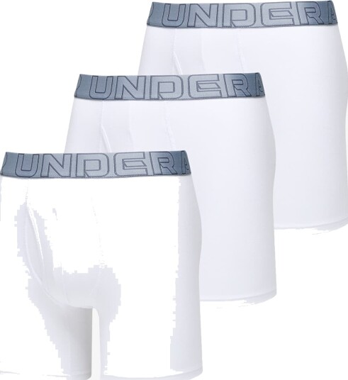 Under Armour 6P Perfect Cotton 6in Boxer Hvit Large Herre