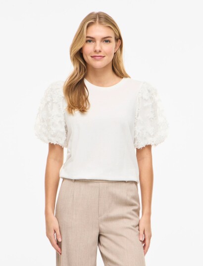Vila Vionesca O Neck S/S Top   White   XS