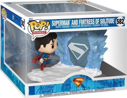 Northix Supermann Funko Pop! Vinylfigur med Fortress of Solitude-skjerm