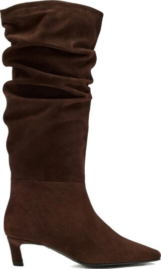 ALOHAS Kalila Suede Brown Leather Boots   CHOCOLATE BROWN   41