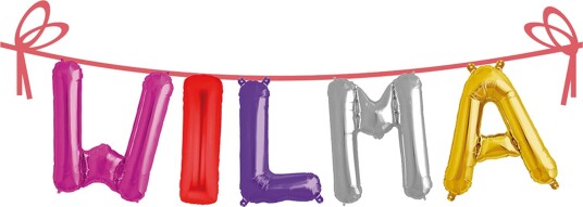 Ballonggirlander Folie Navn - Wilma