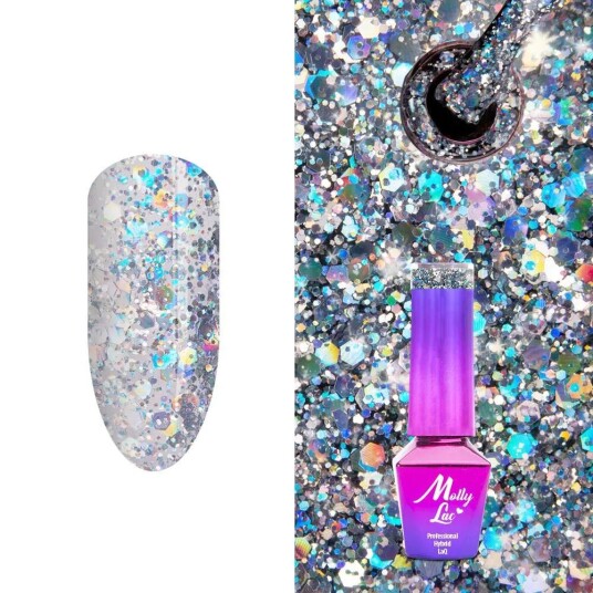 Mollylac Gellack Crushed Diamonds Nr538 5g UV-gel/LED