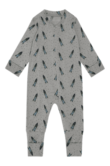 Hust & Claire Mocel Rocket ull/tencel heldress til barn forest fog 62 Hust & Claire Mocel Rocket ull/tencel heldress til barn forest fog 62