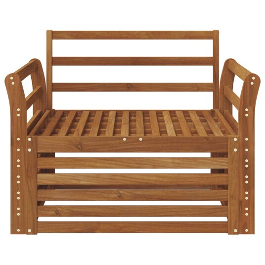  2 Stk Sofa med armlener Naturlig