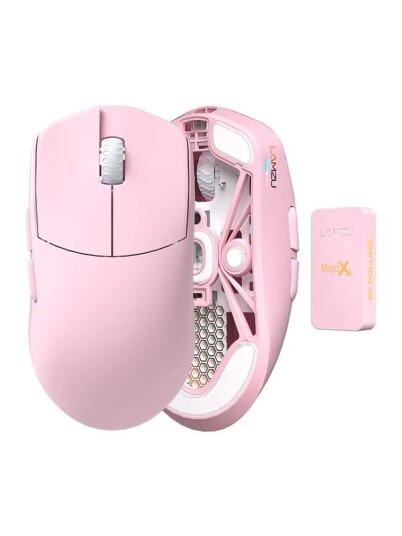Lamzu Maya X 8K Trådløs Gamingmus Rosa Lamzu Maya X 8K Trådløs Gamingmus Rosa