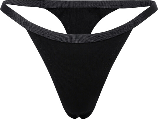 CDLP Lyocell String Thong   Black   Black   M