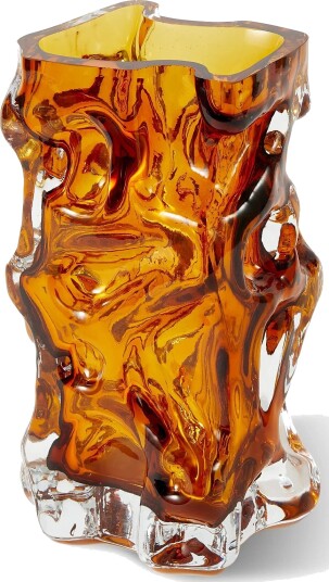 POLSPOTTEN Vase Ice Brown L16X W15X H29CM