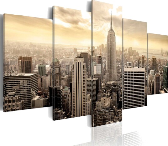 Bilde New York And Sunrise 200x100 Artgeist sp. z o. o.