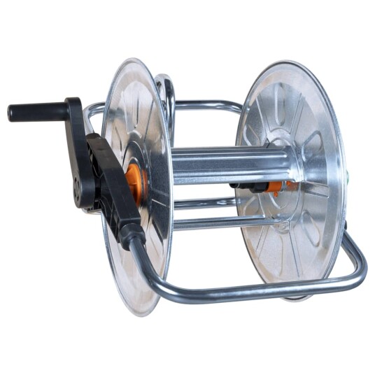 Slangetrommel vegghengt for 50m 1/2" eller 35m 3/4" slange stål 4005277 Slangetrommel vegghengt for 50m 1/2" eller 35m 3/4" slange stål 4005277