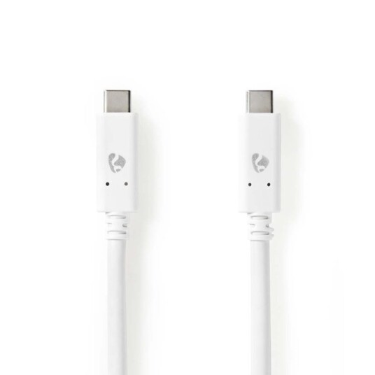 Nedis USB-kabel | USB 3.2 Gen 2 | USB-C™ Hann | USB-C™ Hann | 100 W | 4K@60Hz | 10 Gbps | Nikkel belagt | 1.00 m | Rund | PVC | Hvit | Boks Nedis USB-kabel | USB 3.2 Gen 2 | USB-C™ Hann | USB-C™ Hann | 100 W | 4K@60Hz | 10 Gbps | Nikkel belagt | 1.00 m | Rund | PVC | Hvit | Boks
