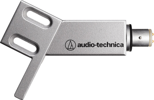 AudioTechnica ATHS4sV Angled Shape Headshell For Straight Tonearm Silver AudioTechnica ATHS4sV Angled Shape Headshell For Straight Tonearm Silver