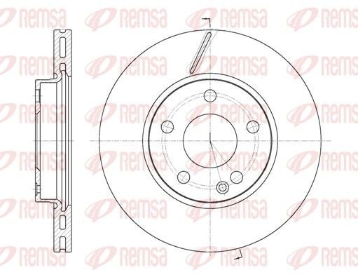 Bremseskive REMSA 6675.10