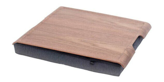Bosign Laptray knebrett anti-slip 46x38 cm valnøtt/grå Bosign Laptray knebrett anti-slip 46x38 cm valnøtt/grå