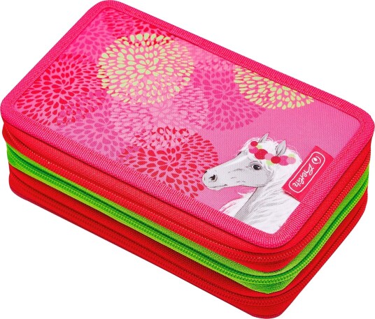 Herlitz TriCase Pennal Med 31 Deler 19x11,5x7cm Bloomy Horse Herlitz TriCase Pennal Med 31 Deler 19x11,5x7cm Bloomy Horse