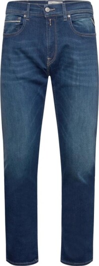 Replay Grover Jeans Herre Straight-Fit Powerstretch Blå 36/34