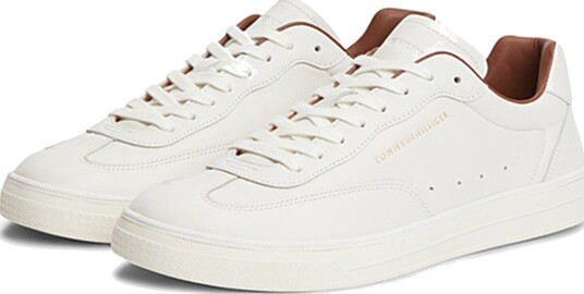 Tommy Hilfiger Lux Leather Sneaker Hvit 42