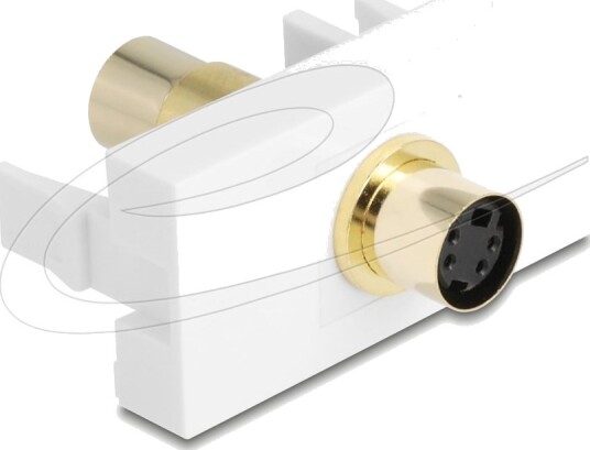 Delock 4 Pin Hvit