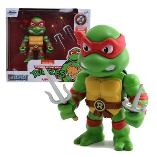 Jada Teenage Mutant Ninja Turtles Raphael Figur 10cm Samlefigur i Metall
