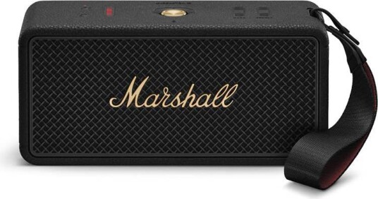 Marshall Middleton II Trådløs Bluetooth-høyttaler med 30 timer batteri Sort/Messing Marshall Middleton II Trådløs Bluetooth-høyttaler med 30 timer batteri Sort/Messing