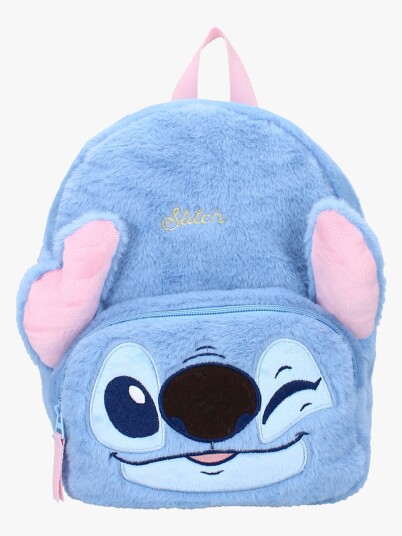 Disney Lilo &  Stitch Plysch Ryggsekk Fluffy Festival Blå