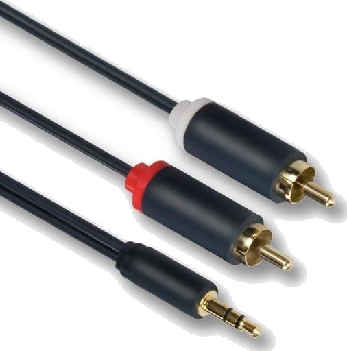 Pro Minijack-Rca 5,0 M, Ultra Soft 3,5 Mm-Phono, Skjermet