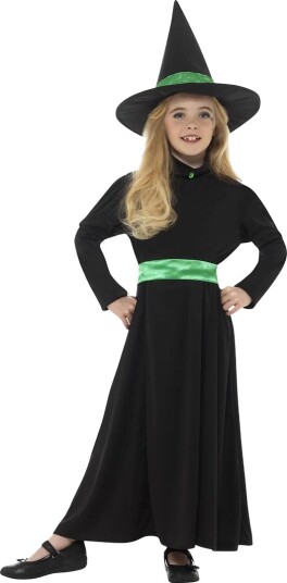 Smiffys Kostymer Ond heks Svart/Grønn Smiffys 7-9 år (122-134) Kostymer 48008-NC