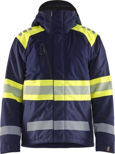 Blåkläder Vinterjakke 4480 Varsel, Marineblå/Gul S