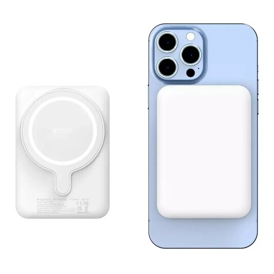 Tech-Protect PB10 MagSafe Trådløs Powerbank 5000mAh Hvit med USB-C