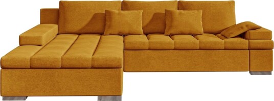 Naoma Sofa med Sjeselong 3 seter Gul