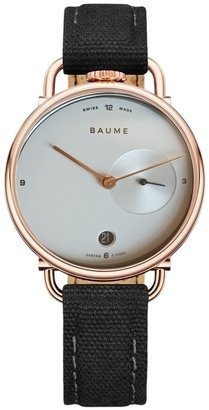 Baume & Mercier Dameklokke M0A10687 Hvit/Lær Ø35 mm
