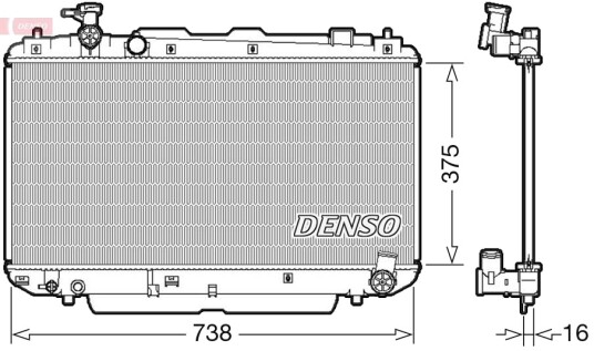 Radiator DENSO DRM50083